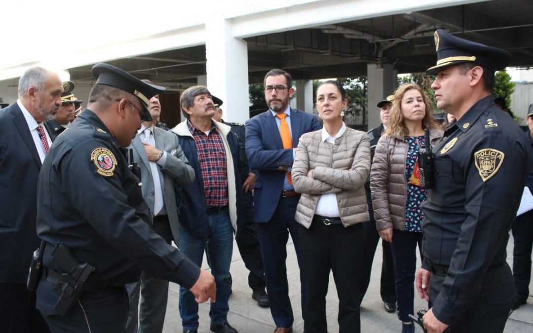 JEFA DE GOBIERNO, GABINETE DE SEGURIDAD Y ALCALDES RECORREN CALLES DE LA CDMX