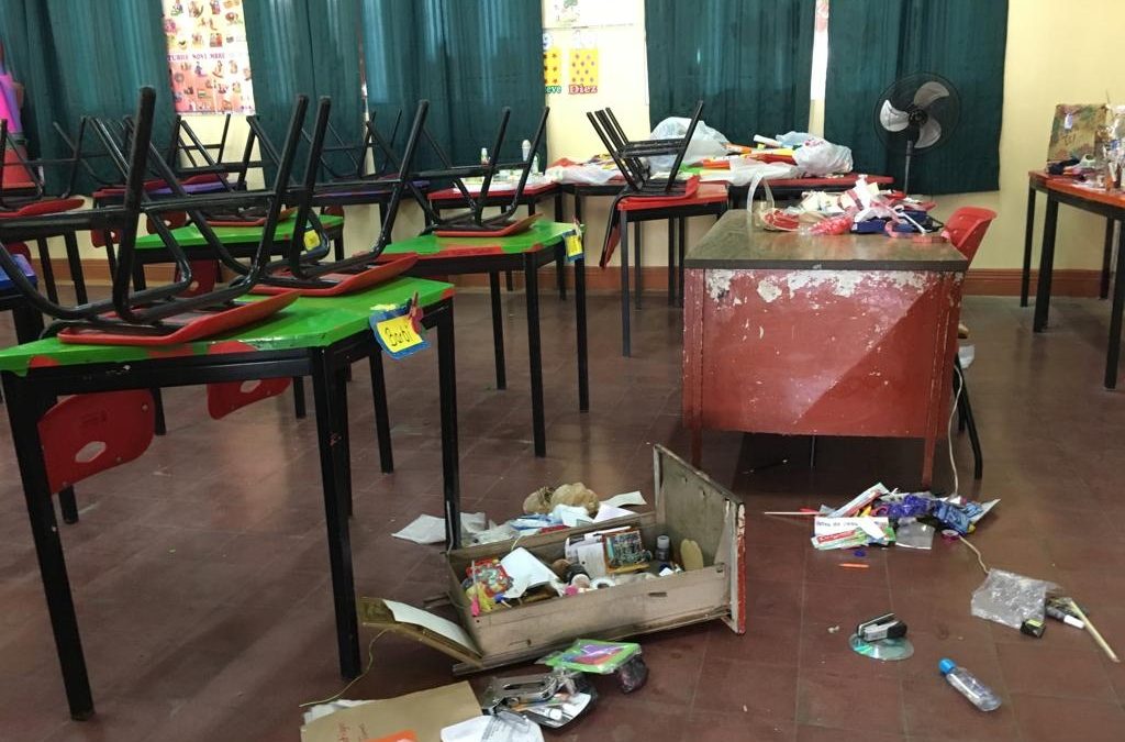 Roban la escuela Cayetano Rivera de Veracruz