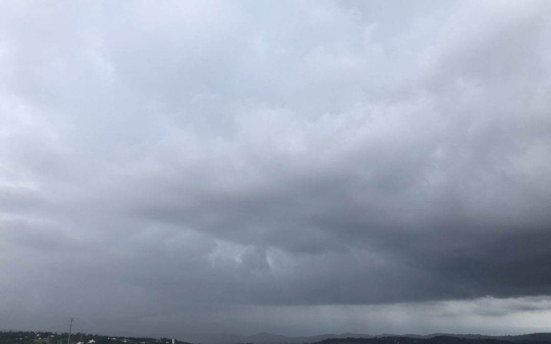 Presencia de lluvias y tormentas se han concentrado en la región montañosa central, especialmente entre el Valle de Perote, Xalapa y Huatusco
