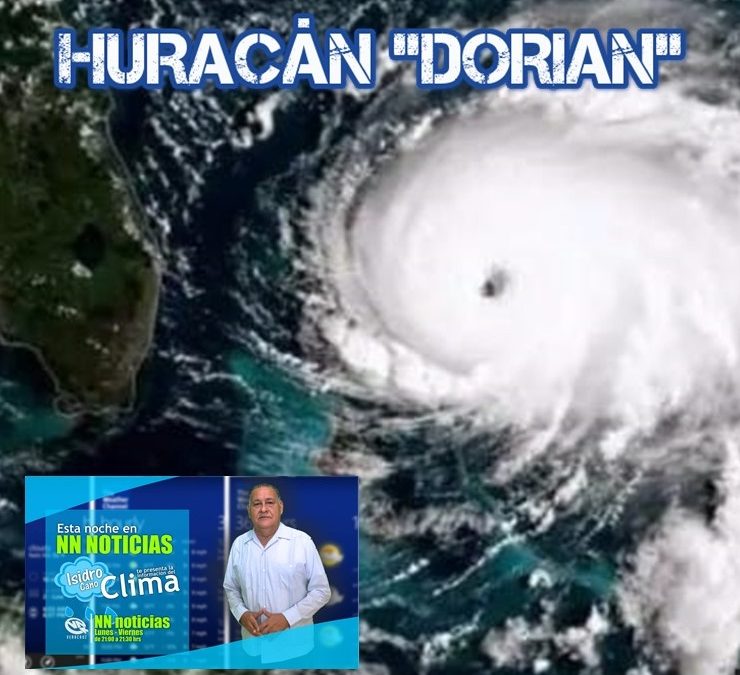 EL OJO DEL HURACÁN «DORIAN» ESTA NOCHE SOBRE EL OESTE DEL OCÉANO ATLÁNTICO.