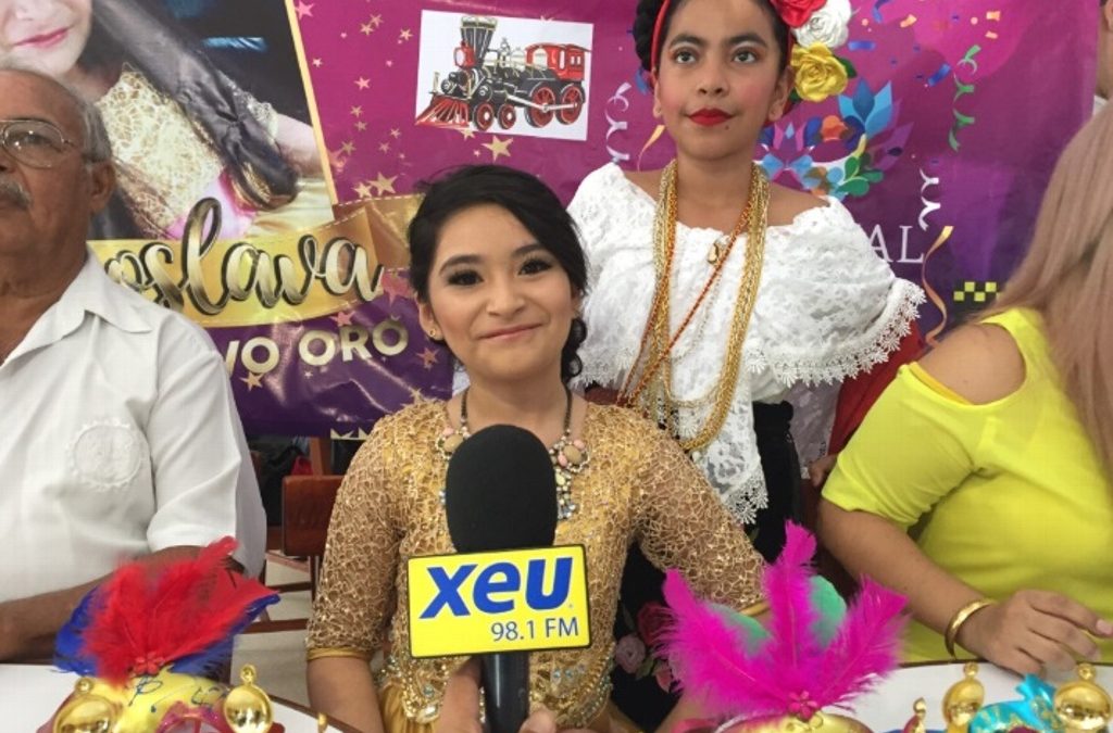 Miroslava se inscribe como candidata a Reina Infantil del Carnaval de Veracruz
