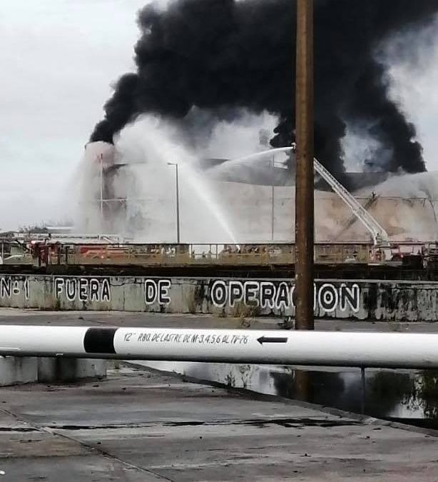 Sólo pérdidas materiales deja incendio en la termina pajaritos