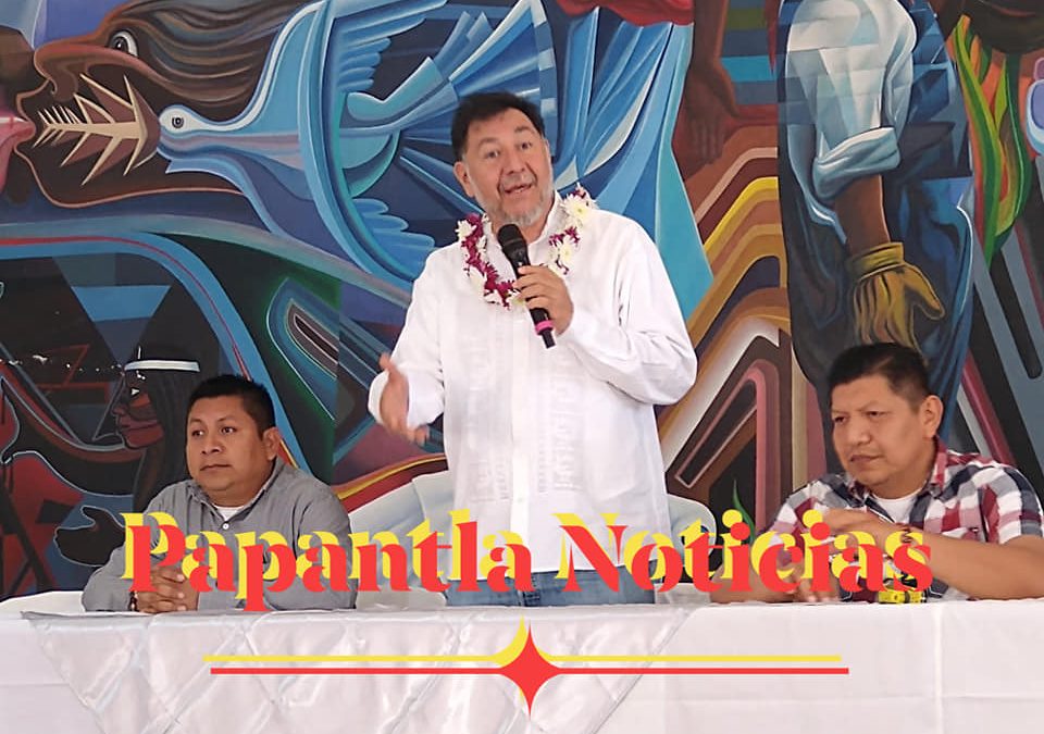 El diputado federal Gerardo Fernández Noroña de Gira por Papantla