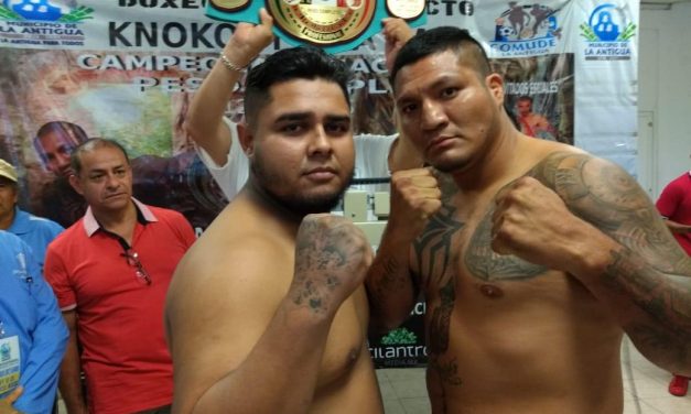 En la ceremonia del pesaje, Elvis “El Arquitecto” García registro 111, Carreón 116