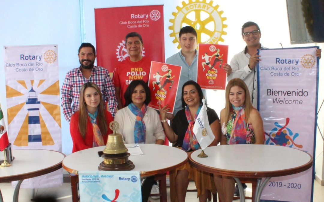 Club Rotario Boca del Río Costa de Oro celebra histórico avance hacia un mundo libre de polio e insta a la comunidad a acabar con esta terrible enfermedad mediante la carrera END POLIO NOW (Pongamos fin a la polio)