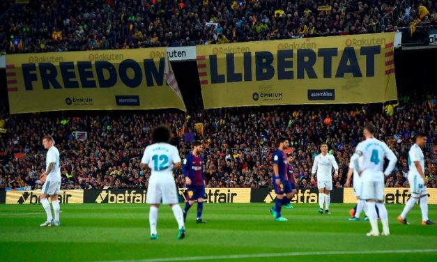 Aplazan el clásico Barcelona-Madrid por protestas en Cataluña Aplazan el clásico Barcelona-Madrid por protestas en Cataluña