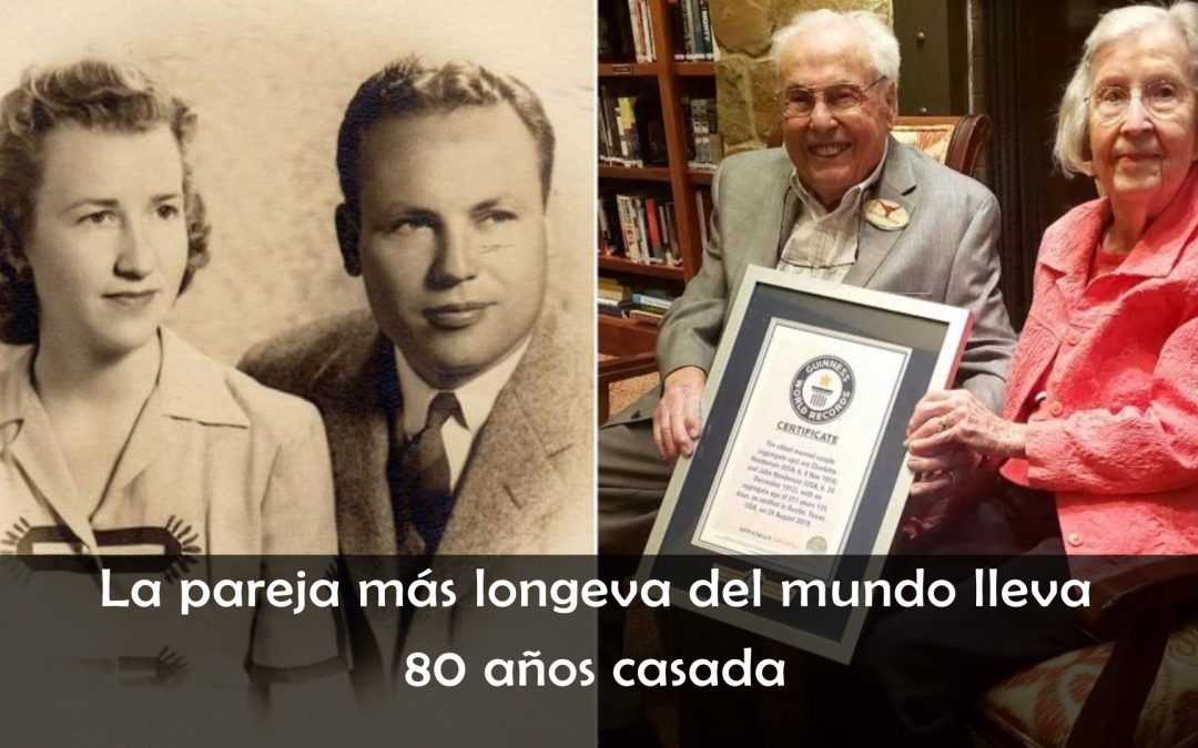 Charlotte Curtis y John Henderson son la pareja casada más longeva del mundo, un logro que se ve reflejado en el libro Guinness de los récords.