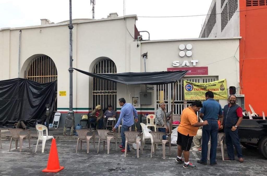 Se cumplen 5 días de estar tomadas las instalaciones del SAT en Veracruz