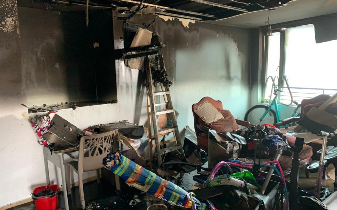 Así quedó departamento tras incendio en Torres JV de Boca del Río, Veracruz