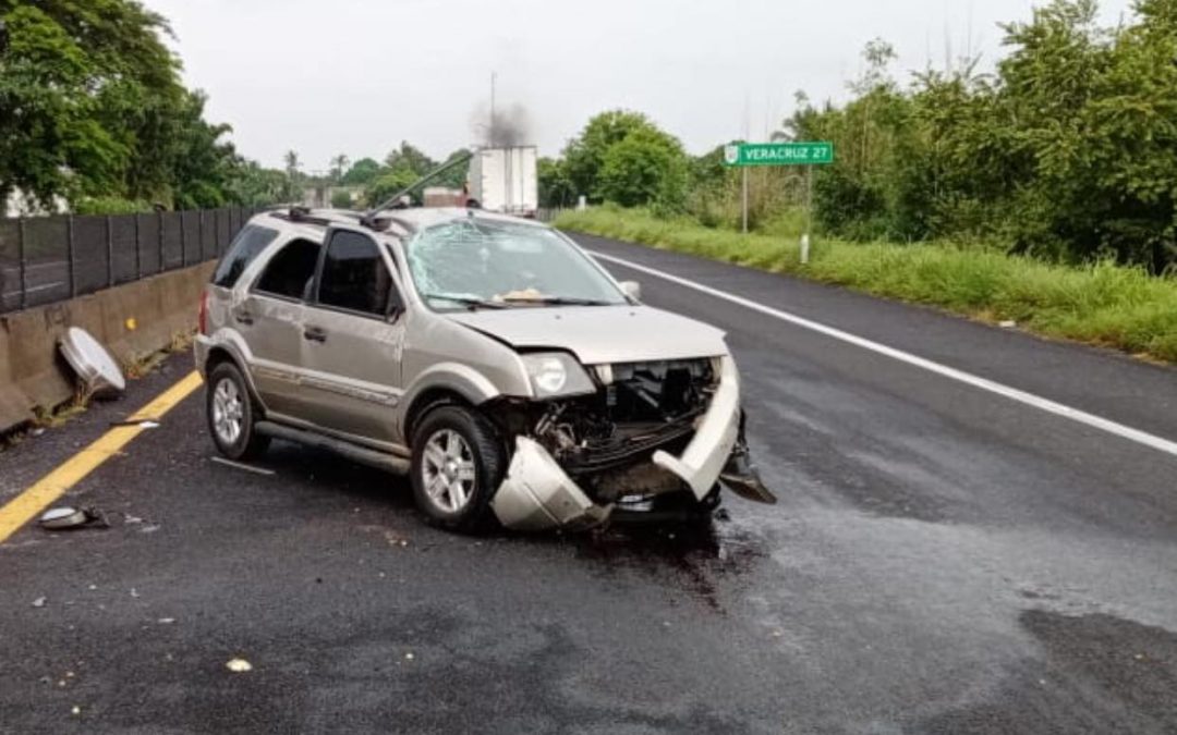ccidente en la entrada de San Pancho sobre la carretera 180 con dirección a Veracruz