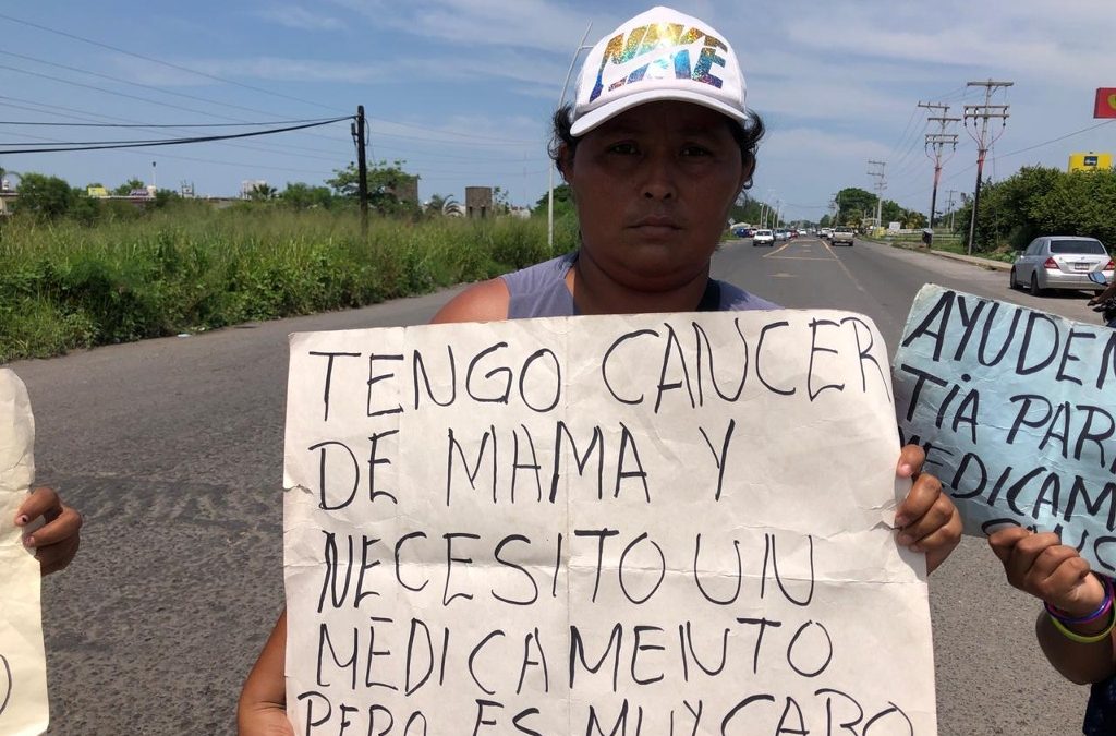 Giovanna Aurora Cruz, tiene apenas 34 años de edad y padece cáncer de mama en etapa 3.