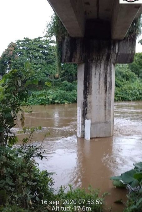 El río Jamapa continúa presentando un incremento en su nivel