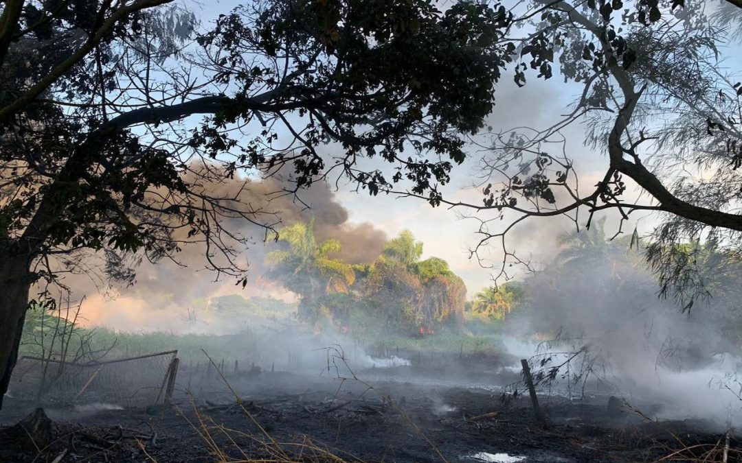 Fuga de hidrocarburo provocó incendio en Minatitlán