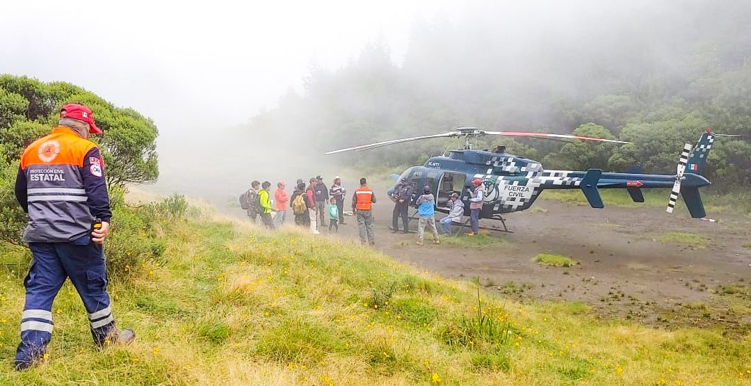 Localización de excursionistas extraviados en Mariano Escobedo