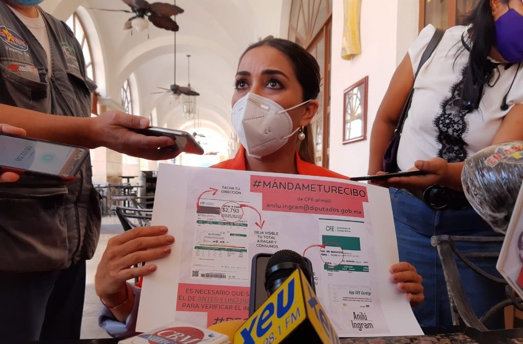 Con campaña «recibos locos», diputada demostrará a CFE el aumento de sus tarifas en Veracruz