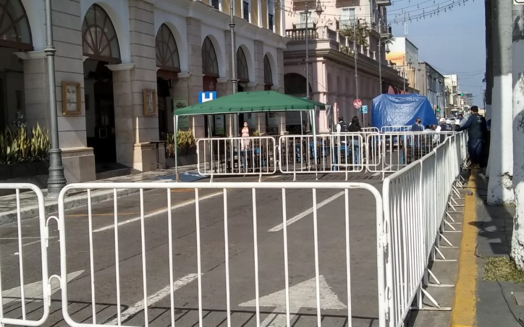 ASÍ EL CENTRO DE VERACRUZ A UNAS HORAS DE DEJAR EL AÑO 2020