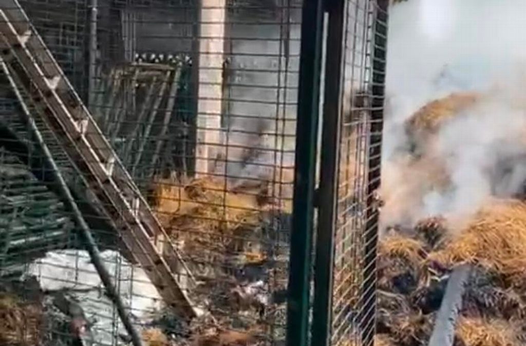 COHETE INCENDIA RANCHO EN VARGAS (VIDEO)
