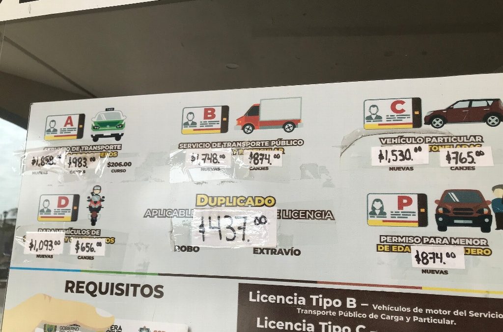 INCREMENTAN LOS COSTOS DE LA LICENCIAS PARA CONDUCIR