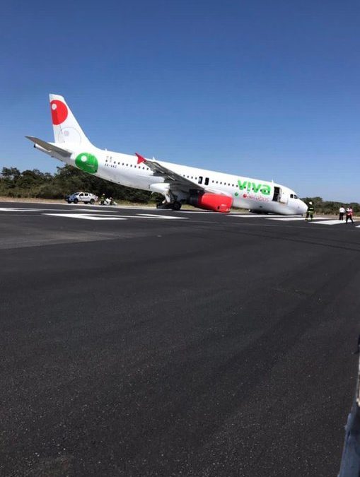 SUFRE ACCIDENTE AVIÓN DE VIVA AEROBUS
