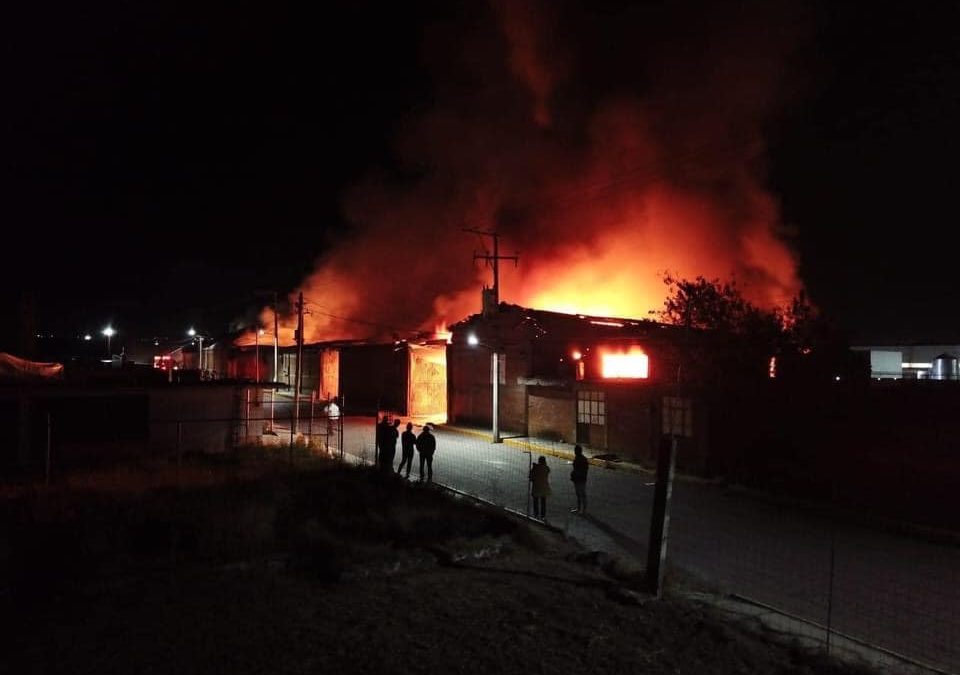 INCENDIO EN FABRICA DE TEXTILES