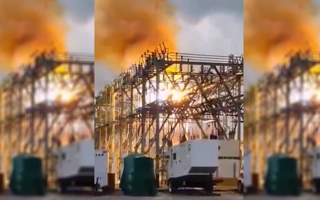 INCENDIO EN LA SUB-ESTACION DE CFE EN MINATITLAN