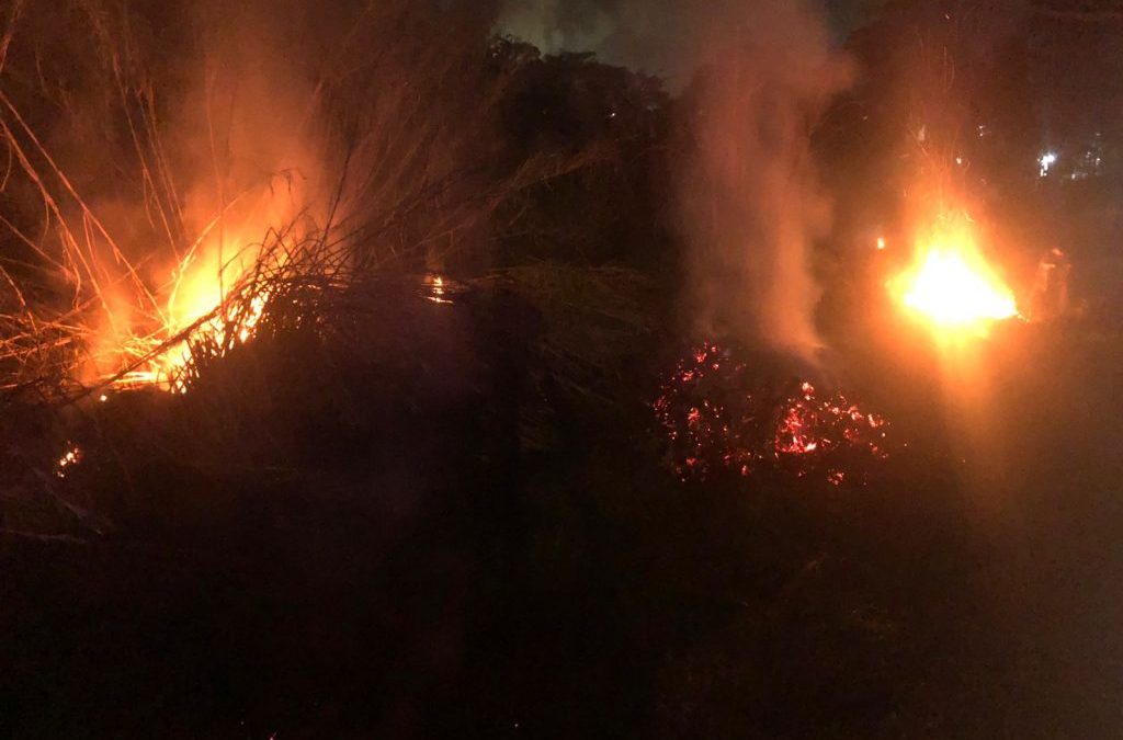 INCENDIO EN BASURERO CLANDESTINO EN COATAPEC