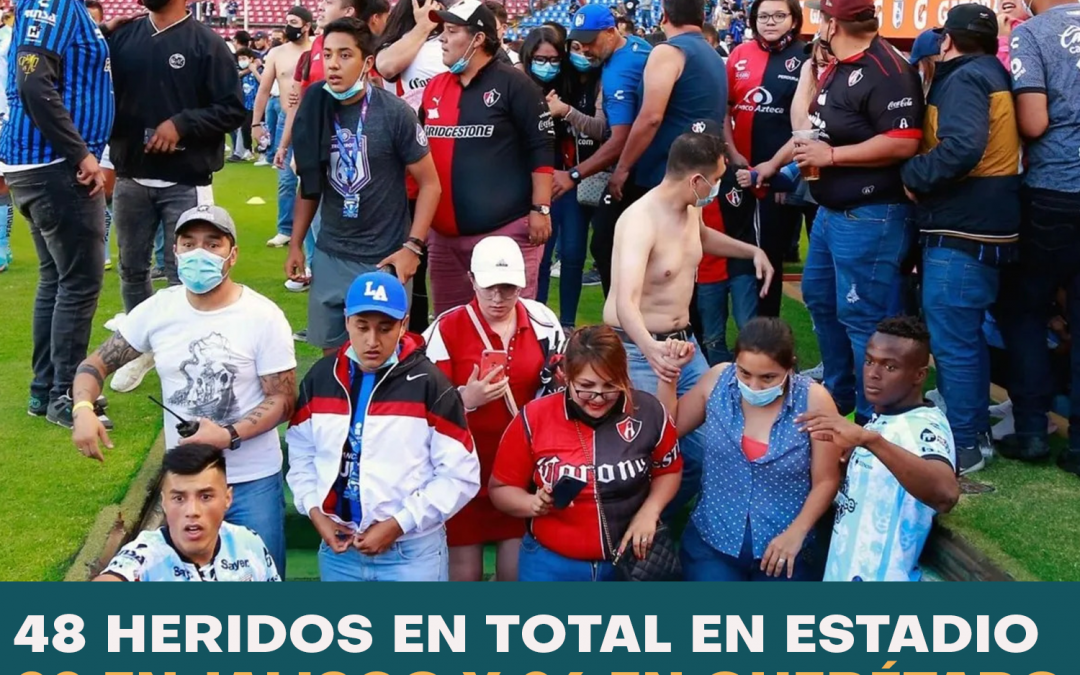 48 HERIDOS EN TOTAL POR VIOLENCIA EN EL ESTADIO CORREGIDORA