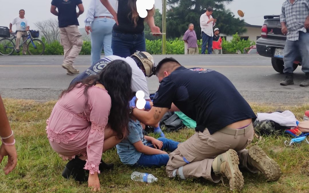 ATIENDE HERIDOS DE ACCIDENTE PROTECCION CIVIL DE SAN RAFAEL