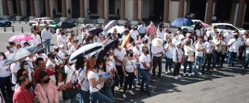 MAESTROS PROTESTAN CONTRA FEDERALIZACION DE LA NOMINA MAGISTERIAL