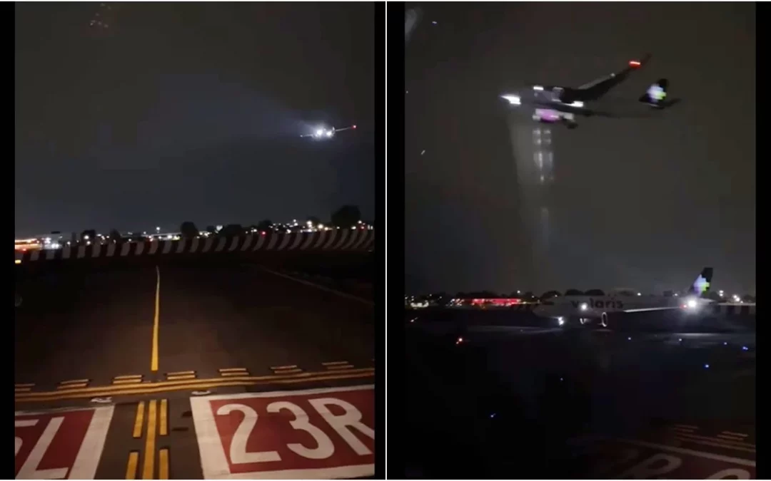 PILOTO EVITA COLISIÓN EN EL AEROPUERTO AICM