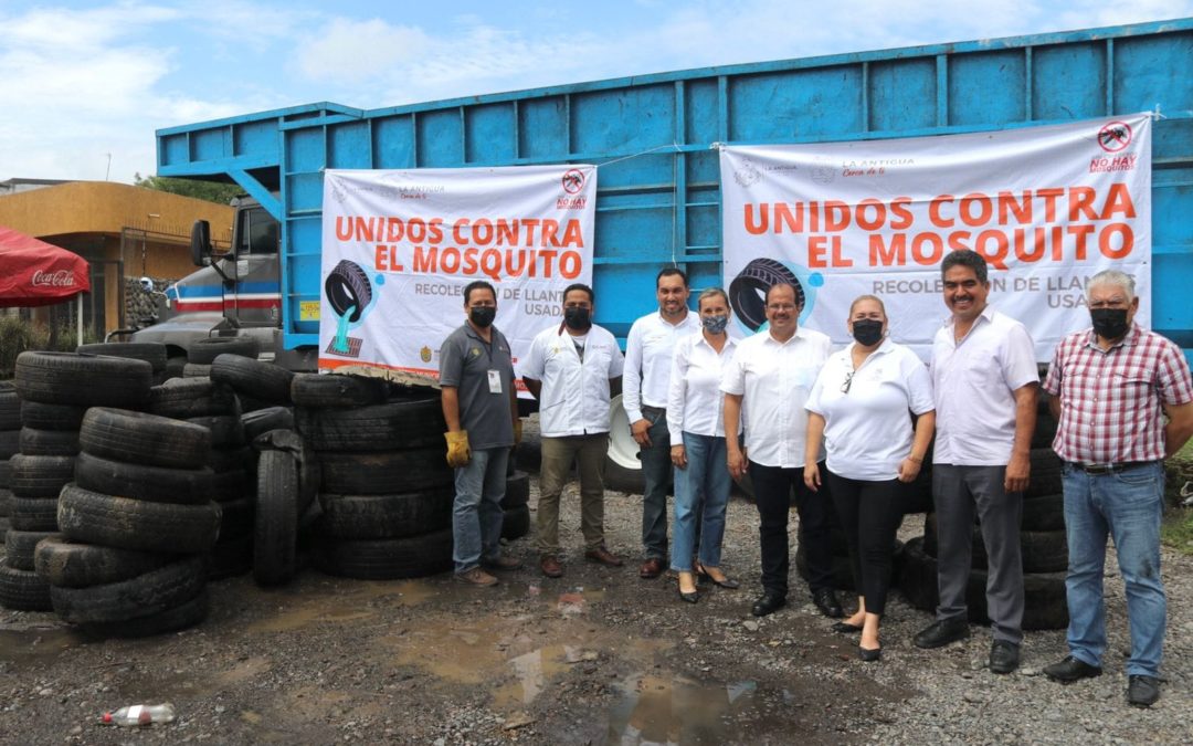 Unidos Todos Contra el Mosquito en La Antigua; recolectan 328 llantas