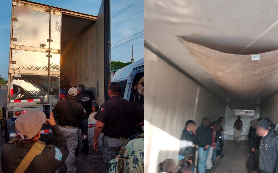 Detienen en punto de revisión de Niltepec, Oaxaca, a 83 migrantes