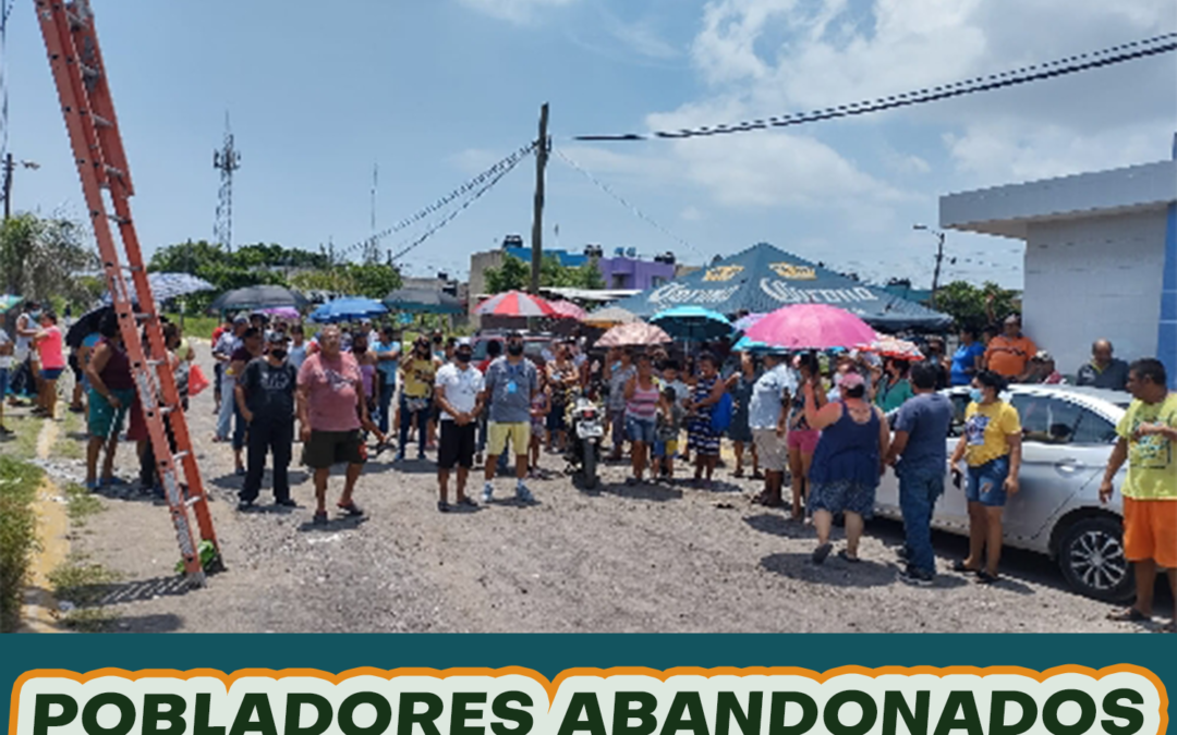 POBLADORES ABANDONADOS A SU SUERTE