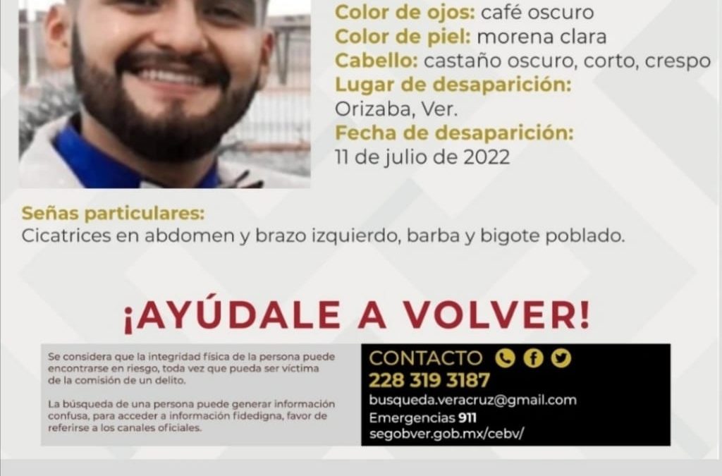 Se solicita de su ayuda para localizar al joven