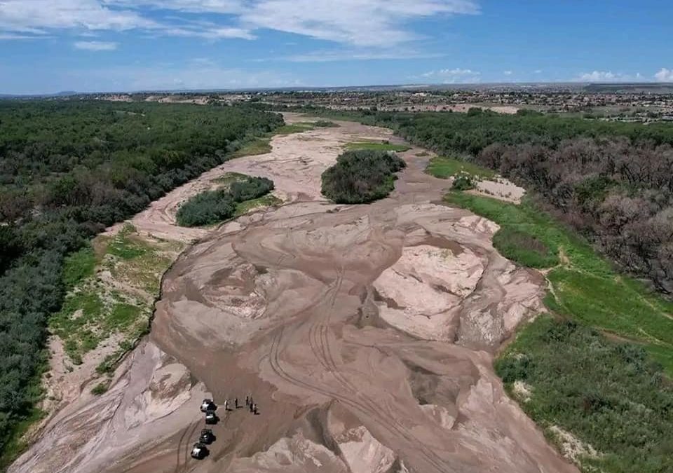 SE SECA EL RÍO BRAVO