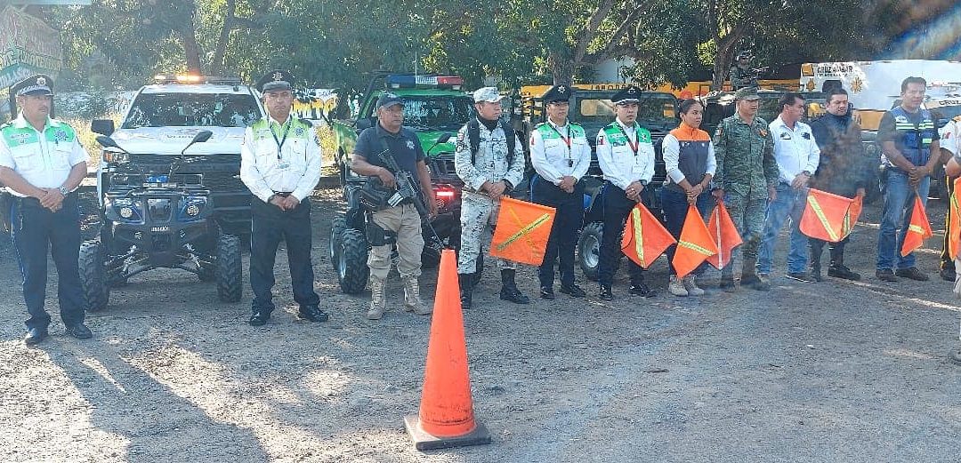 DAN BANDERAZO DE OPERATIVO GUADALUPE-REYES EN NARANJOS
