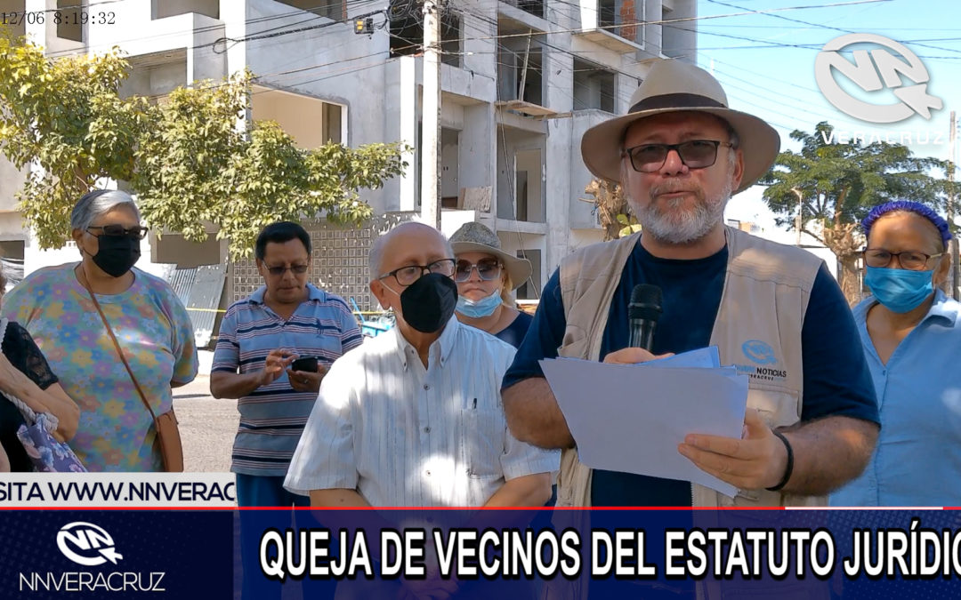 VECINOS DEL ESTATUTO JURIDICO SE QUEJAN POR CONSTRUCCION DE EDIFICIO (video)