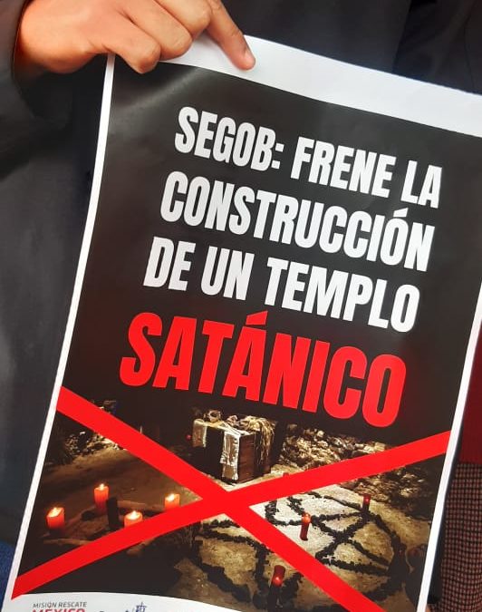 PIDEN FRENAR TEMPLO SATANICO