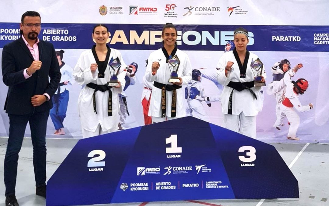 Conquista medalla de oro Yesenia Pacheco en el Nacional de Taekwondo 2023
