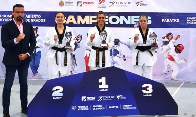 Conquista medalla de oro Yesenia Pacheco en el Nacional de Taekwondo 2023