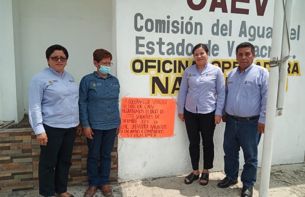 SINDICALIZADOS DE CAEV  DENUNCIAN FALTA DE PAGO