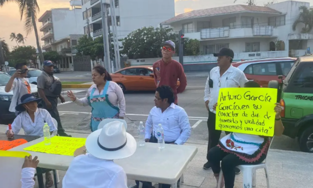 Palaperos protestan y piden que les vuelvan a permitir el estacionamiento en el bulevar