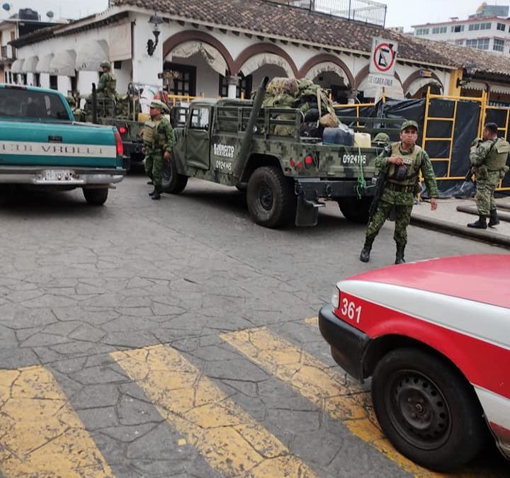 ?REFUERZAN SEGURIDAD EN PAPANTLA