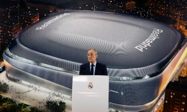 Florentino Pérez presume el nuevo Bernabéu