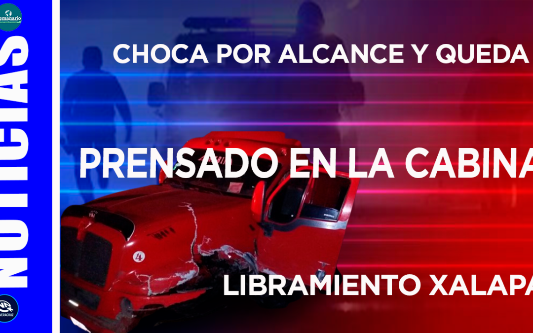 CHOCA POR ALCANCE Y QUEDA PRENSADO