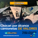 CHOCAN POR ALCANCE CAMIONETAS DE VALORES