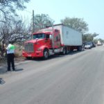 RECUPERAN EN SOLEDAD DE DOBLADO TRÁILER ROBADO CON 35 MIL TONELADAS DE FERTILIZANTE