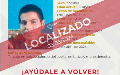 Localizan a joven desaparecido en Medellín de Bravo, Veracruz