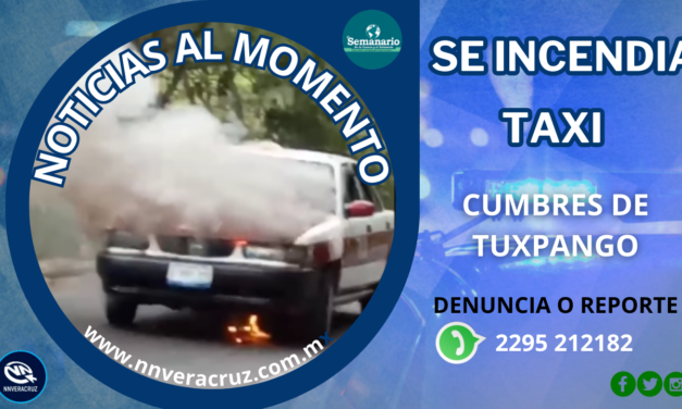 SE INCENDIA TAXI