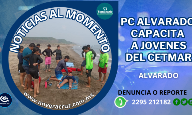 PC ALVARADO CAPACITA A JÓVENES DEL CETMAR DEN RESCATE MARINO